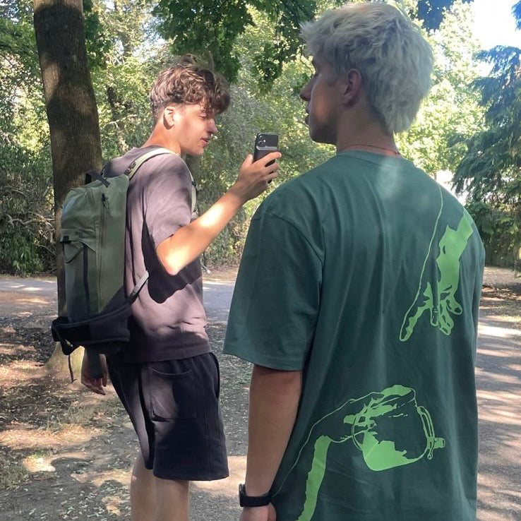 'Pass the chalk' T-shirt (Green)